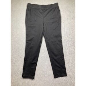 Thalian Pants Women's XL Black Print Stretch Pull on Legging‎ Pants Comfort